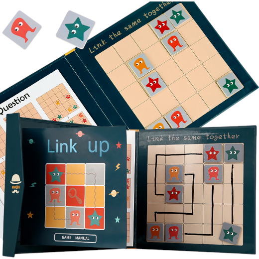 Link Up Maze Magnetic Pattern Mind Puzzle Cab