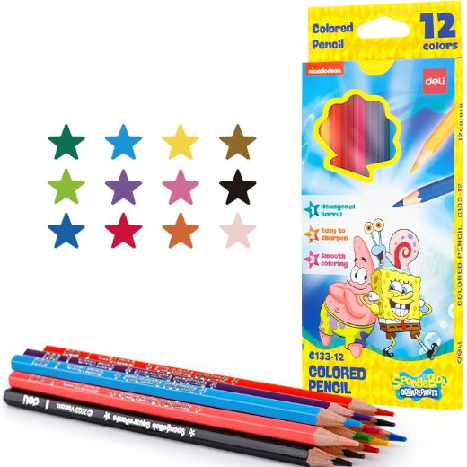 [6942233607547] Felt Pen 12 Colors Asst EC133 - 12 - Deli