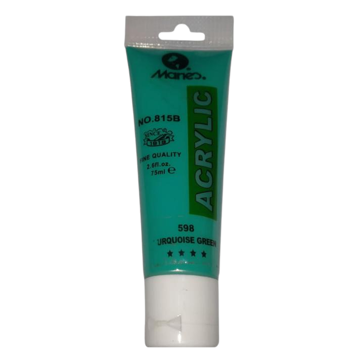Maries Acrylic Paint - 75ml - No. 598 - Turquoise Green