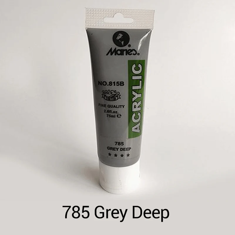 Maries Acrylic Paint - 75ml - No. 785 - Grey Deep