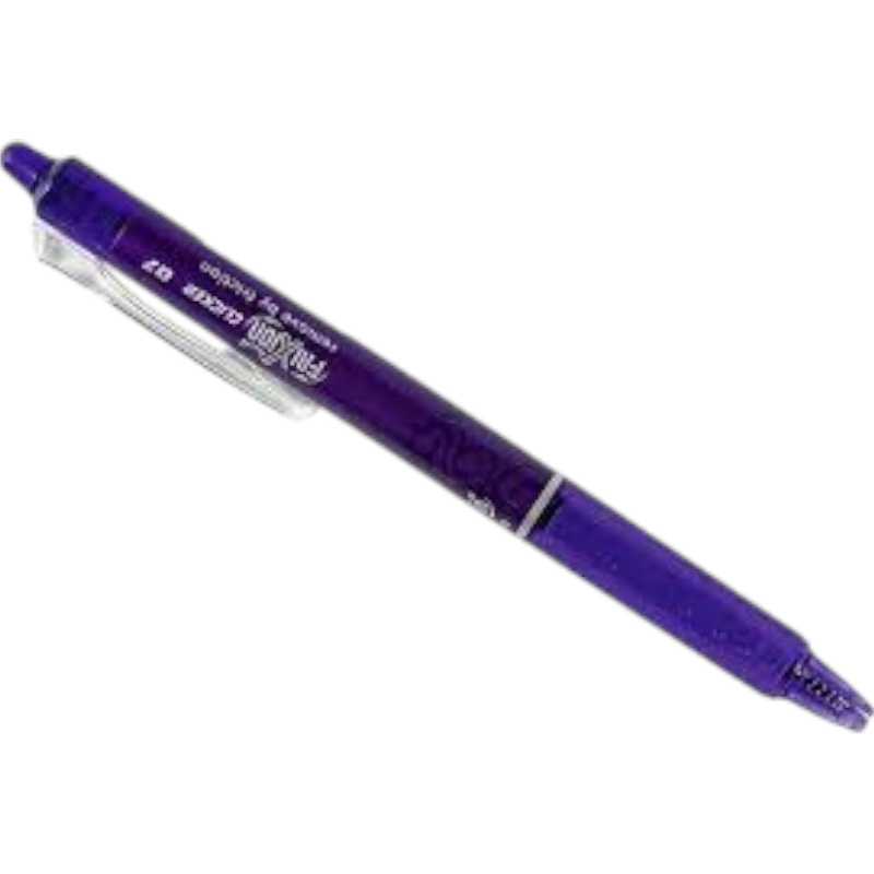 [4902505417535] Pilot Frixion Clicker Ball Pen - Violet- 0.7mm - 1 Pcs