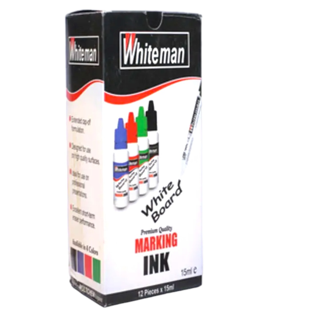 White man White Board Marking Ink 15ml (Red)