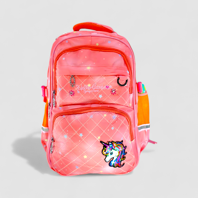 Gaoba Unicorn Designed School Bag (peach)