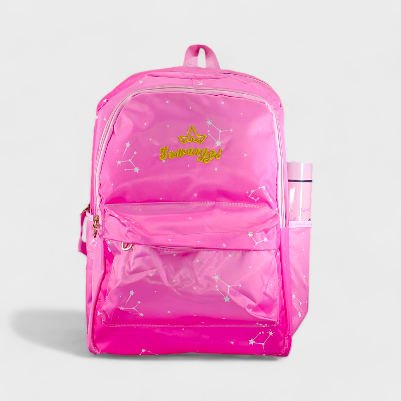 Jeweangy School Bag - Multi Colour (Pink)