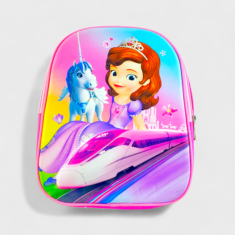 Character Pre-Primary School Bag - 6D ( MADE IN PAKISTAN  )