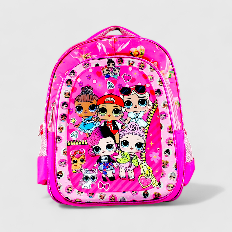 Character School Bag Embossed With Light Pre Primary School Bag