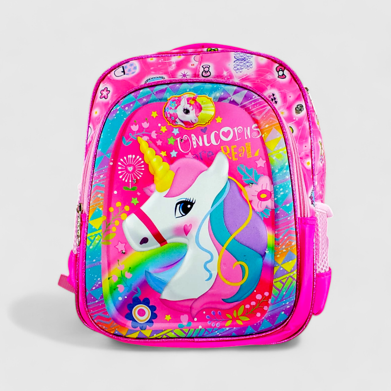 Character School Bag Embossed With Light Pre Primary School Bag