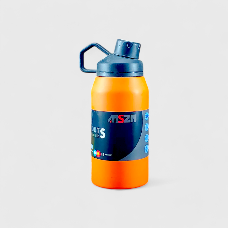 Youth Sports Environmental Health Stainless Steel Water Bottle - No. 6085 (orange)