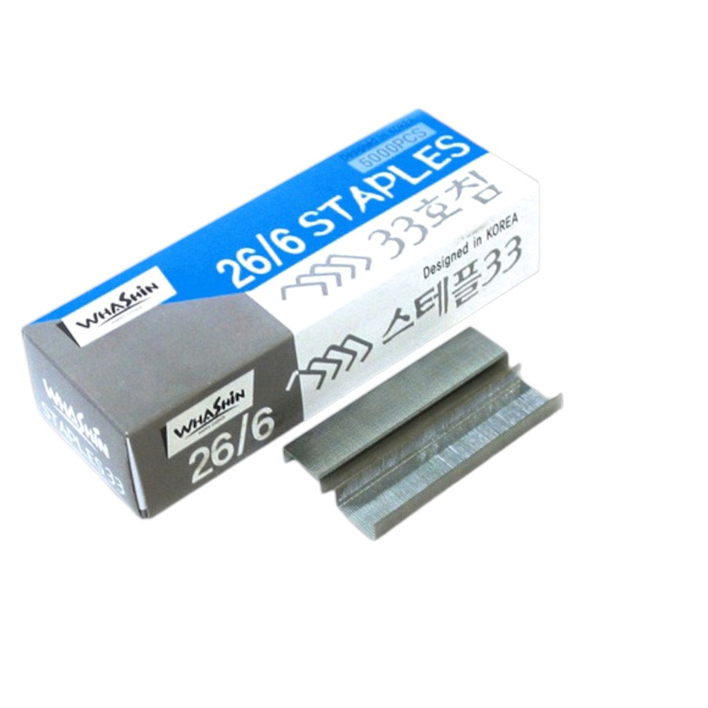 WASHIN Standard Staples For 1/4 inch Length and Staple Per Strip 26/6
