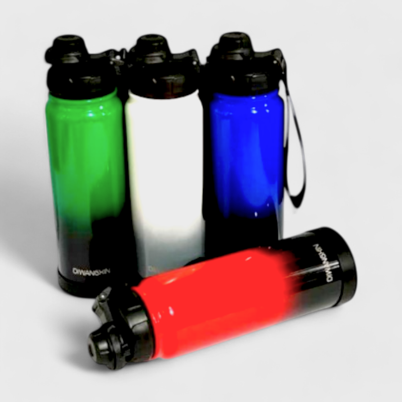Stainless Steel Water Bottle With Lock - Dual Colour - No. 5090