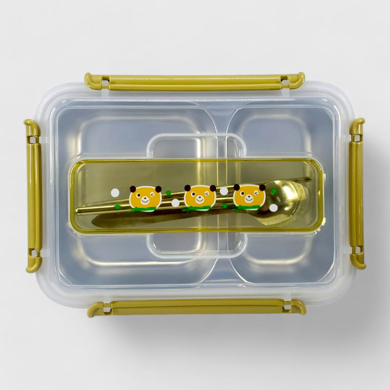 Sanyueyipin Steel Lunch Box - 551 (Yellow)