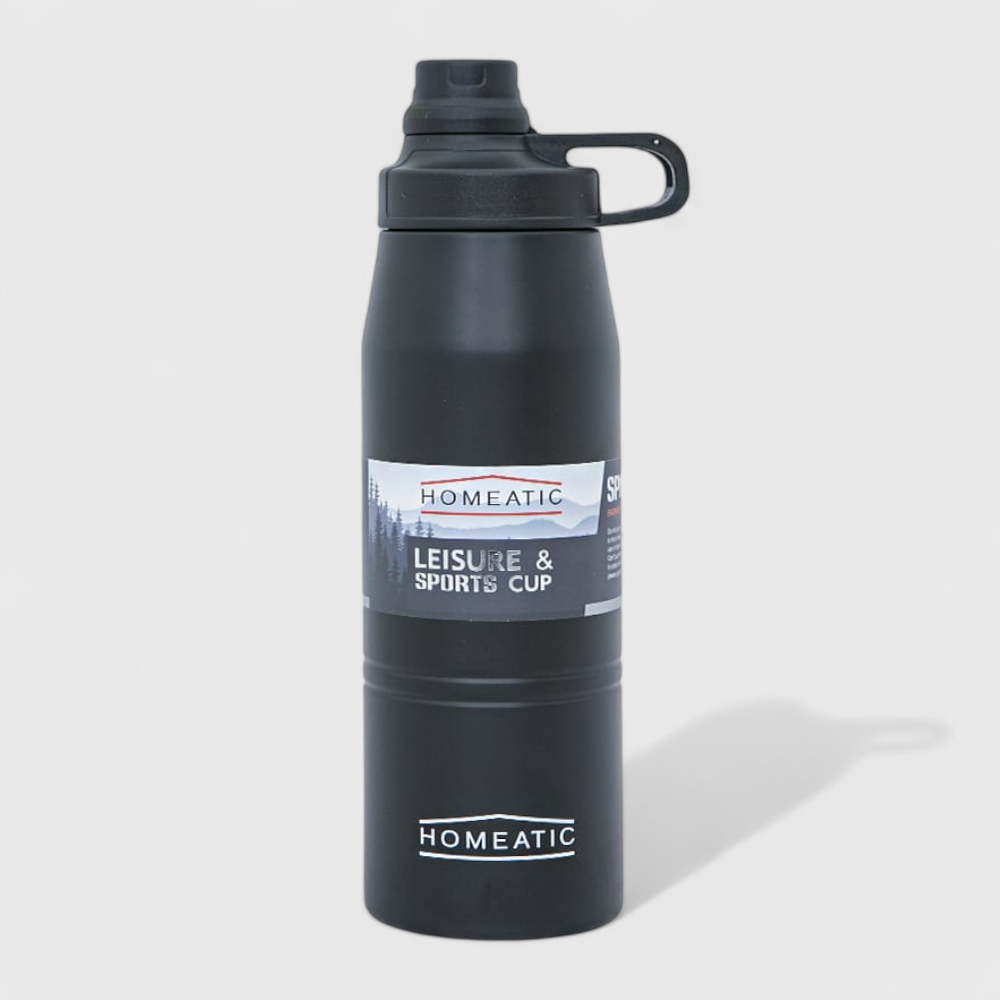 Homeatic Sports Water Bottle -KD1006 (Black)
