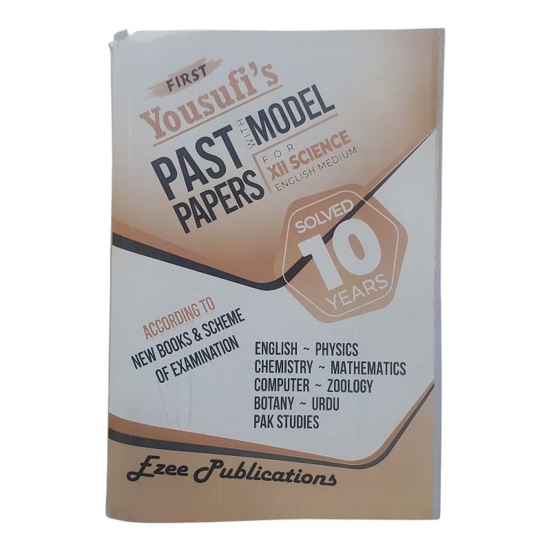 Yousufi’s 10 Years Solved Past Papers XII Science Eng-Urdu Medium