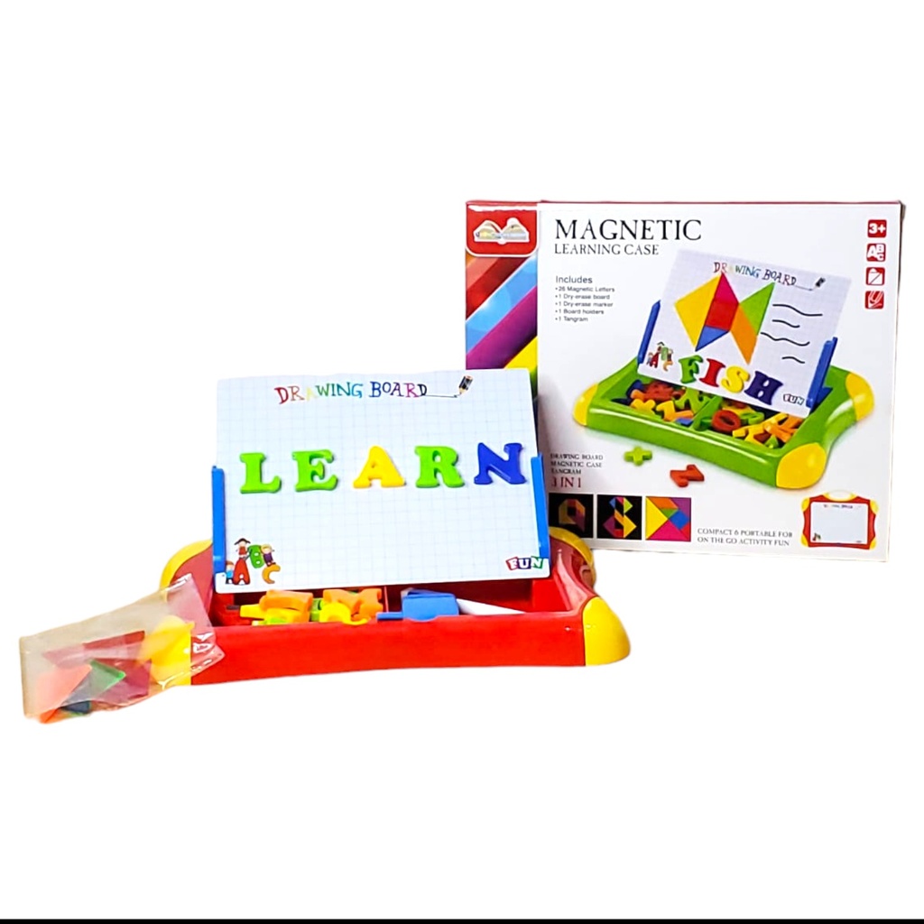 Magnetic Learning Case, ABC Drawing Board Case, 2 in 1