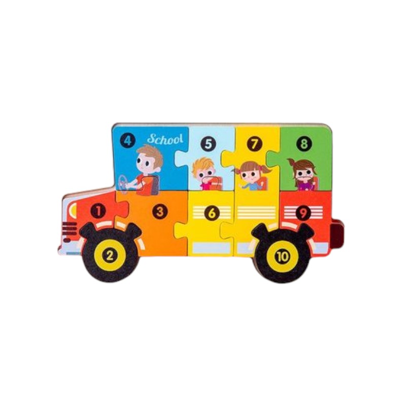 3D Wooden Number Board Random