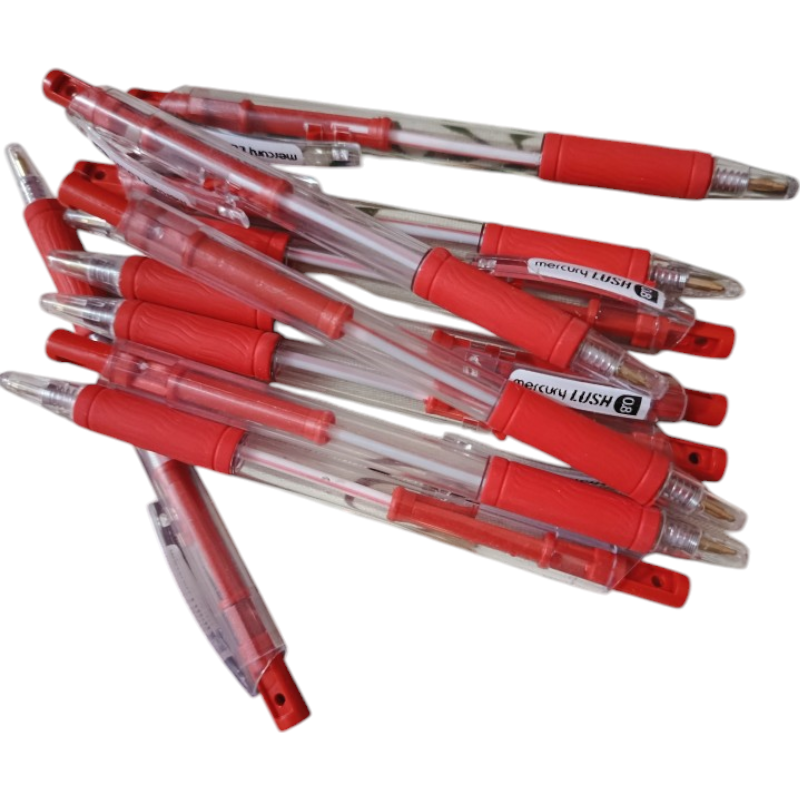 Mercury Lush Ball Pen - Red - 0.8mm - 1 Pcs -  No. 4701