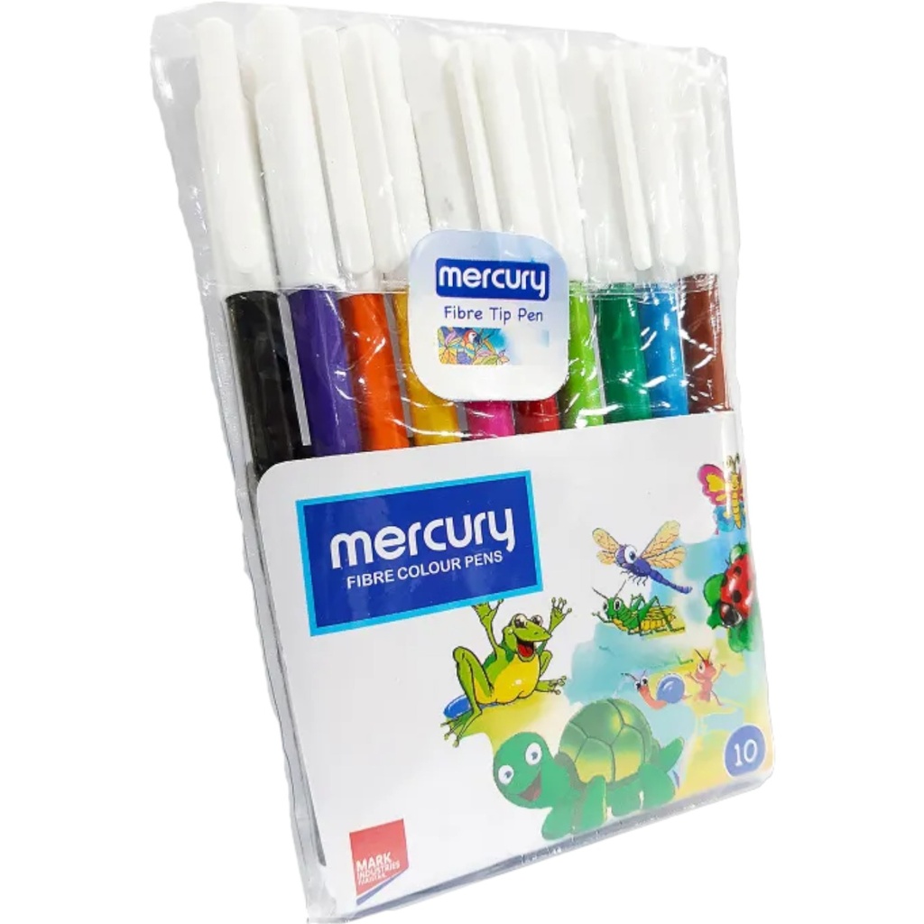 [8964001269052] Mercury 10 Fiber Tip Coloring Marker-1006