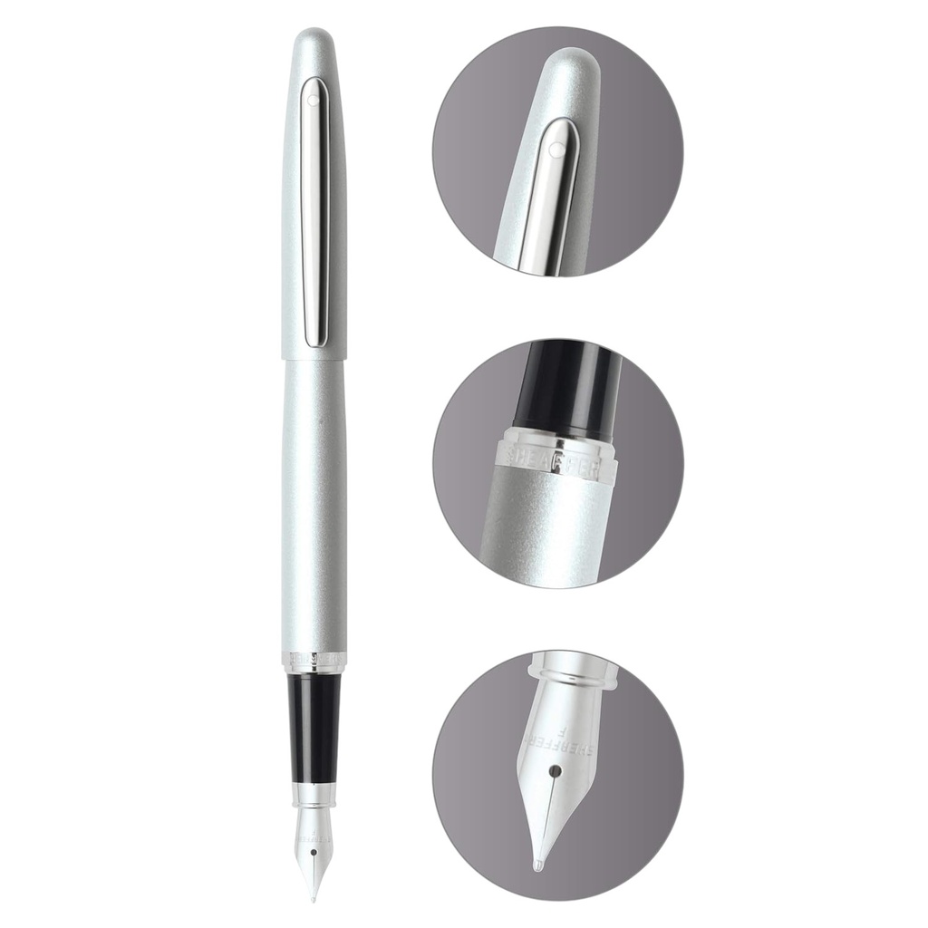 Sheaffer VFM 9400 Strobe Silver Fountain Pen