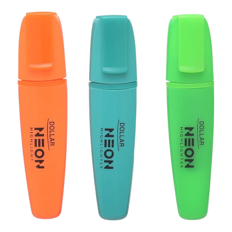 [695240104061] Dollar Neon Highlighter - Sea Green - No. HL 625