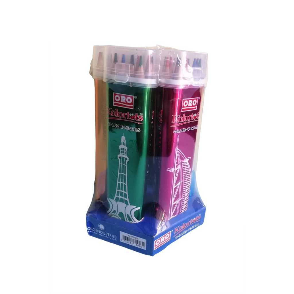 ORO Kolortots 12 Colored Pencil Jar ART102