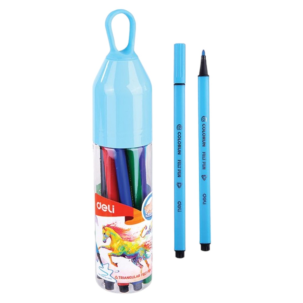 Deli Colorun 12 Color Felt Pen (Washable)