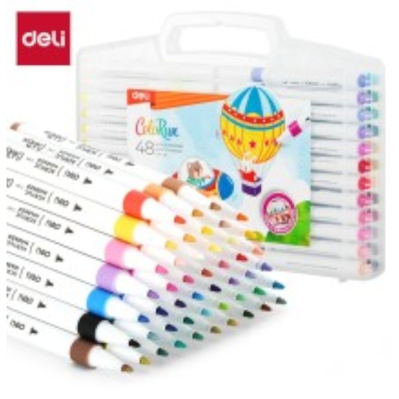 Deli - Colour  48 Acrylic Markers - No. C189-48