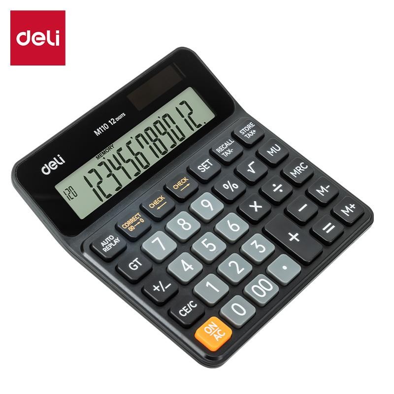 Deli 12 Digits Desktop Calculator EM110