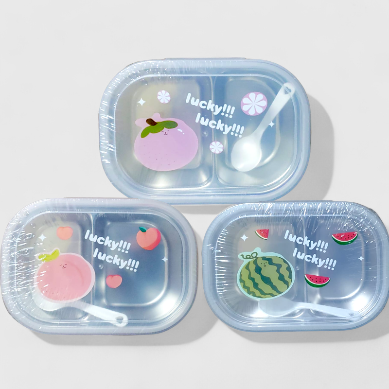 Lucky Plastic Lunch Box 770 (Dark Green)