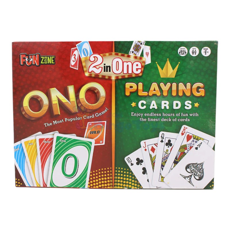 ONO Playing Cards 2 In 1 - Funzone