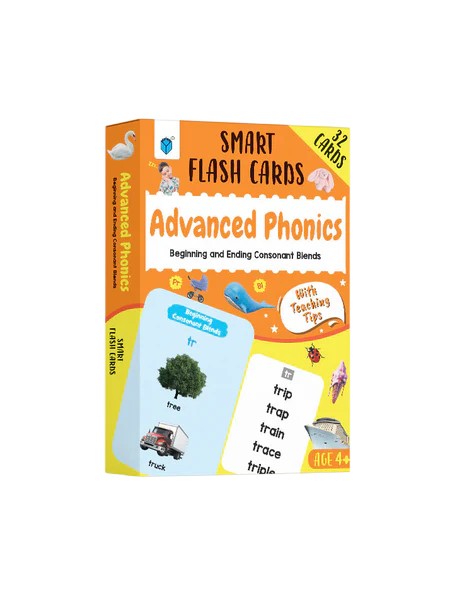 Smart Flash Cards - Advanced Phonics - 32 Cards