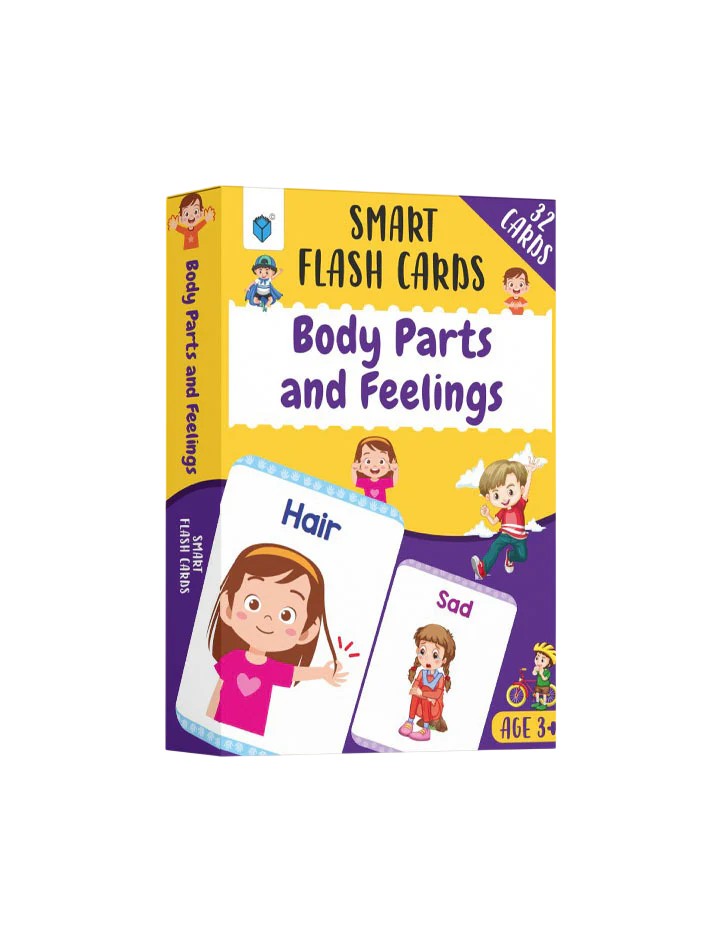 Smart Flash Cards - Body parts and Feelings - 32 Cards