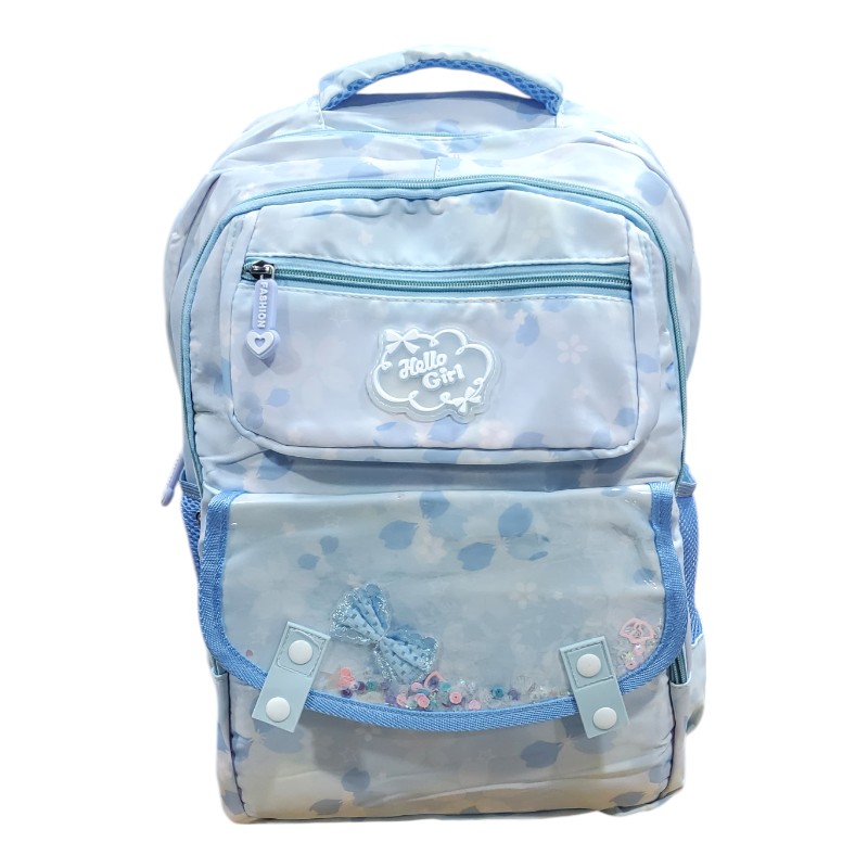 Hello Girl Design School Bag - ( IMPORTED )