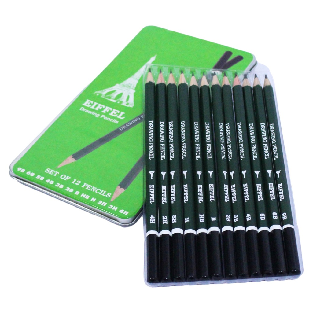 Graded Art Pencil - Pack of 12 - Eiffel