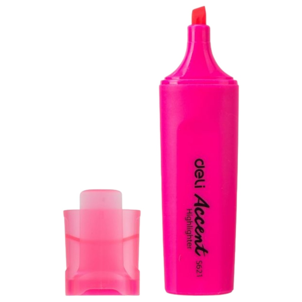 Accent Highlighter - Pink - No. S621 - Deli