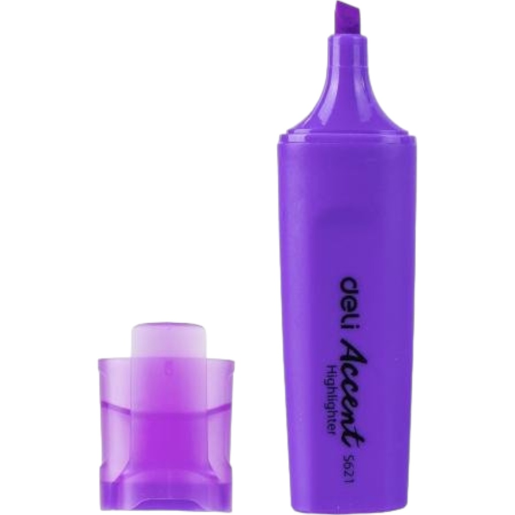 [6921734926524] Accent Highlighter - Purple - No.S621 - Deli