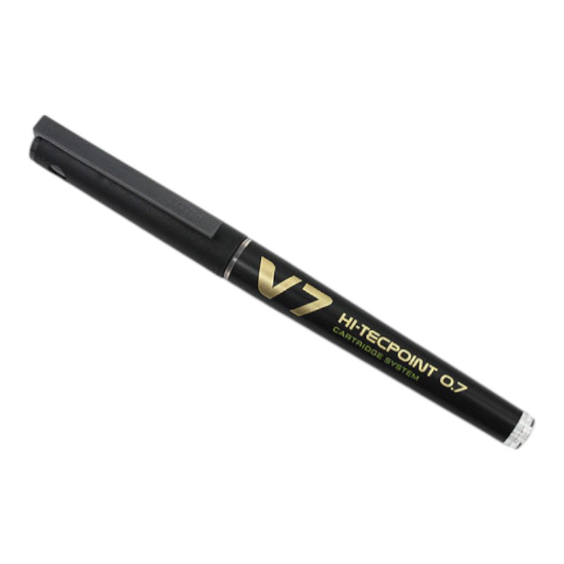 [4902505442865] Pilot Hi-Tecpoint Cartridge - Black - 0.7mm - BXC V7 BGD