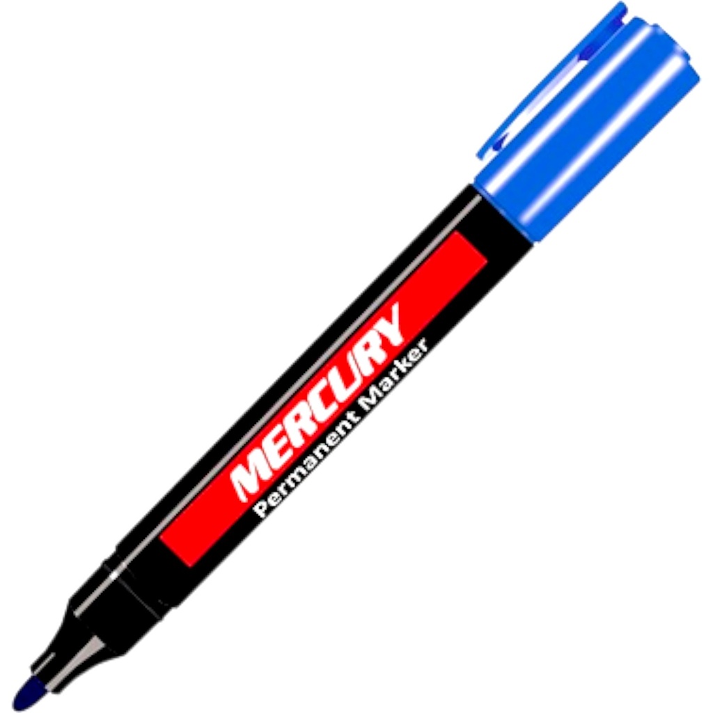 Permanent Marker - Blue - Mercury