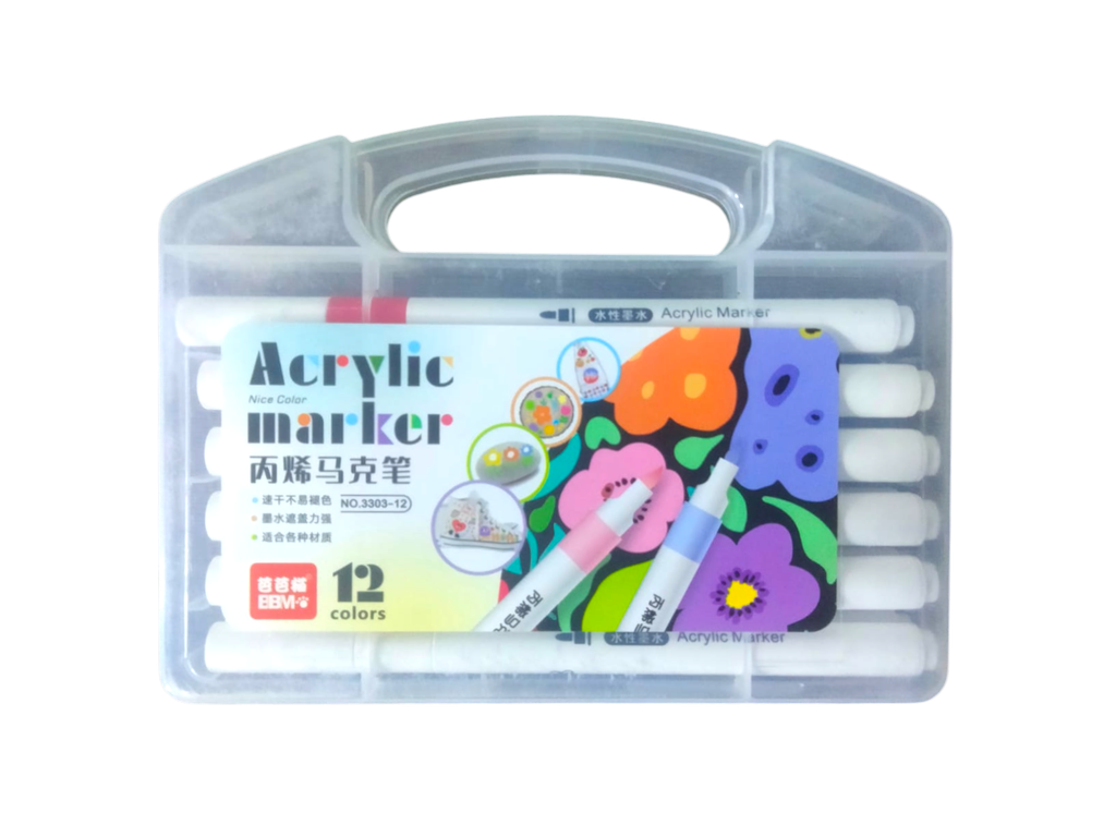 Acrylic Marker 12 Colour No.3303-12