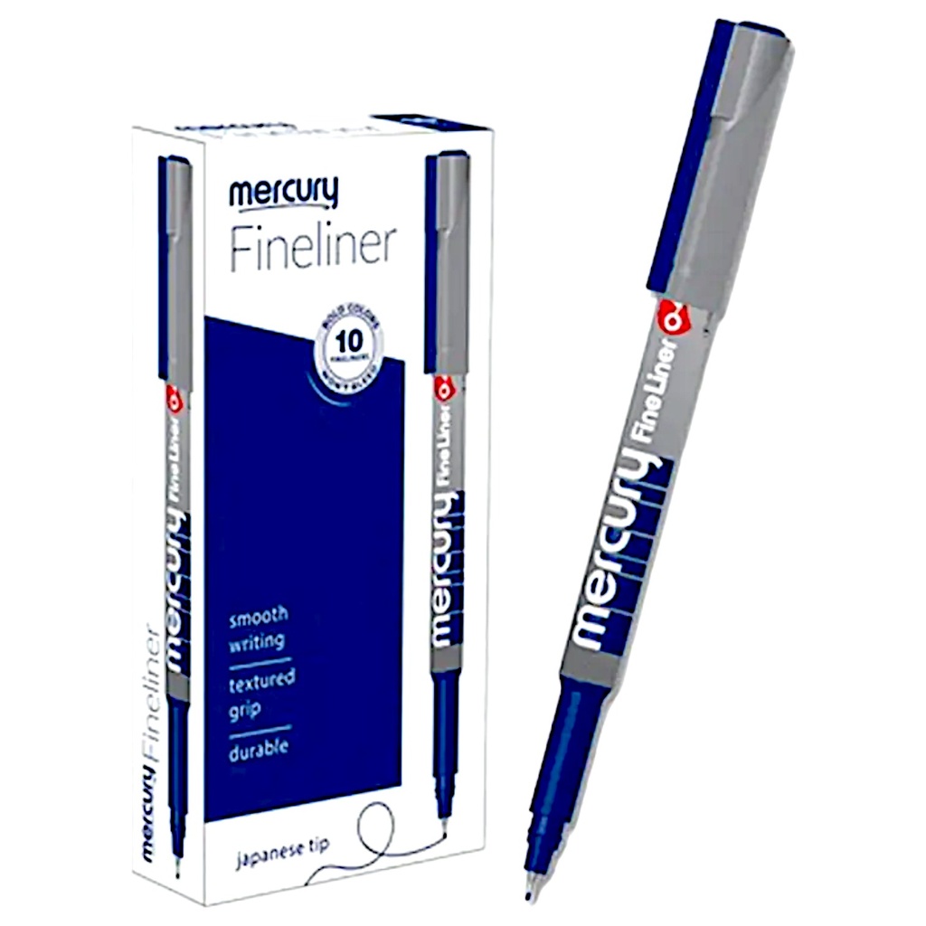 [8964002508006] Mercury Fineliner Blue  Pointer - 0.3mm - 1 Pcs