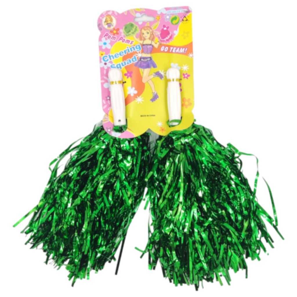 Dancing Pom Pom - Green - Cheering Squad