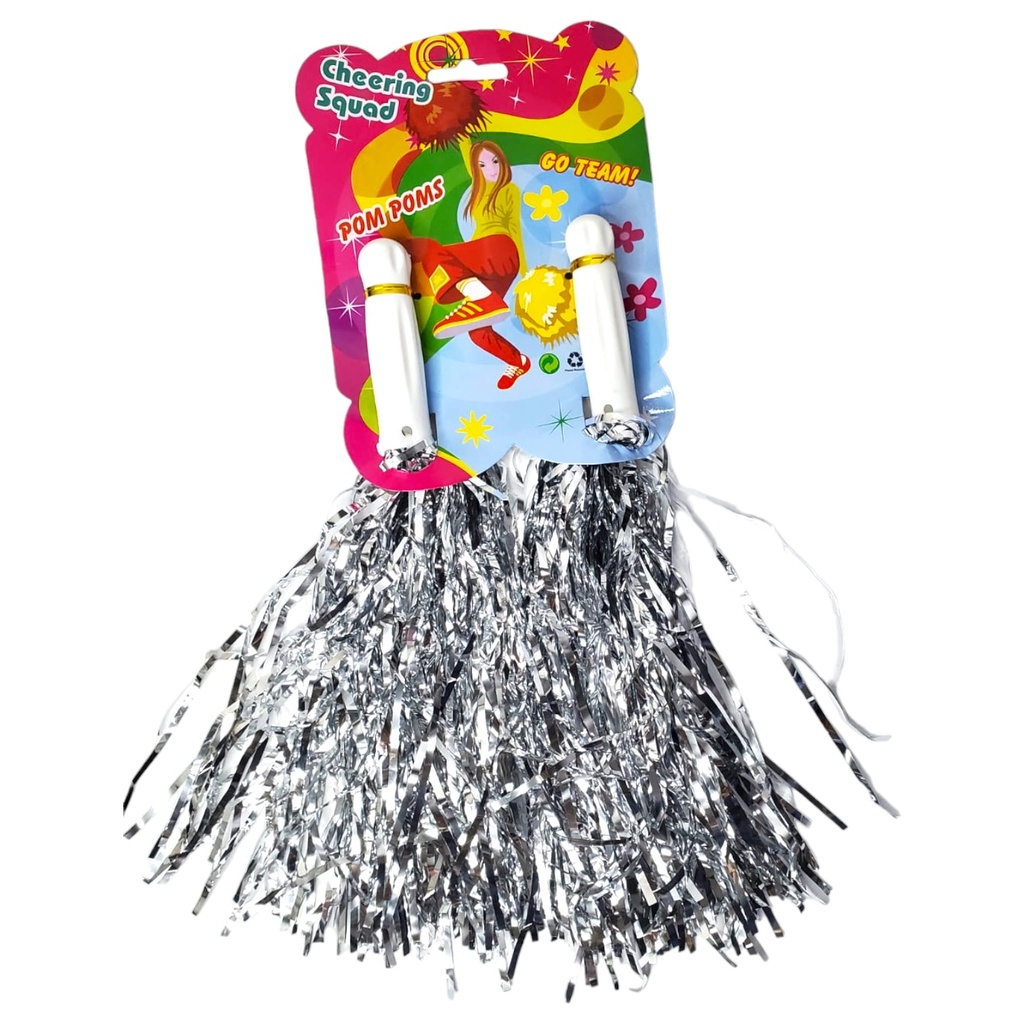 Dancing Pom Pom - Silver - Cheering Squad