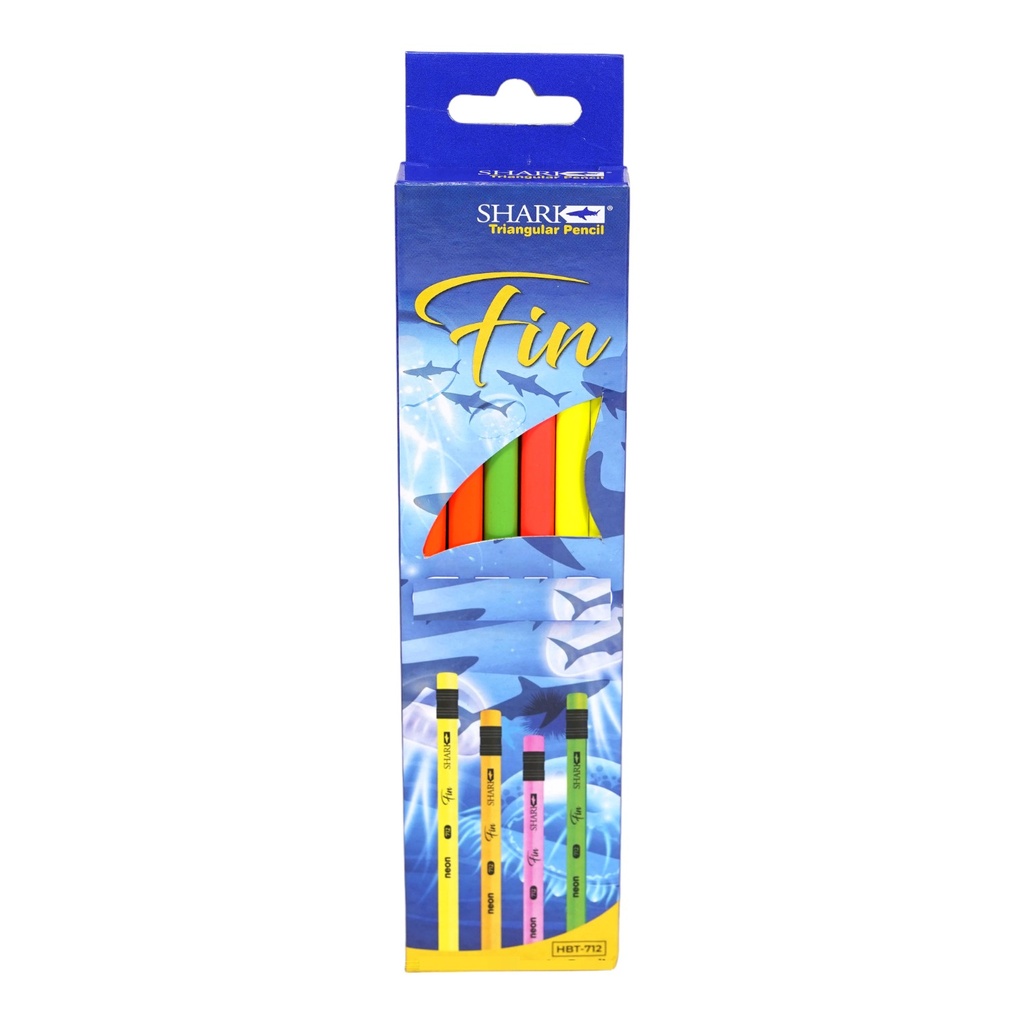 [9221351510319] Shark Triangular Pencil - 1Pcs - Fin - No.712