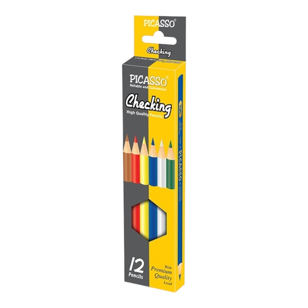 Red & Blue Pencil Picasso Checking Shahsons 2 in 1