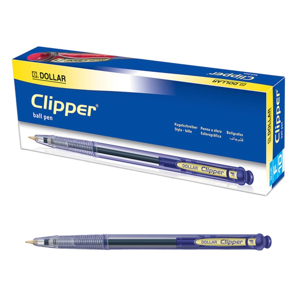 Dollar Clipper BP-1 Ball Pen - Blue - 1 Pcs - No. BPCL S