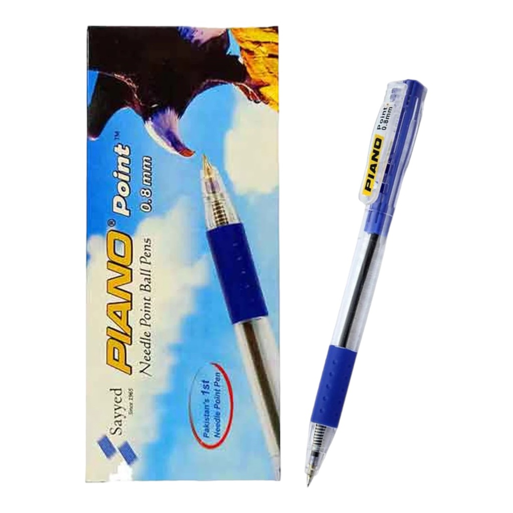 Piano Blue ball Pen - 1Pcs - Point 0.8mm