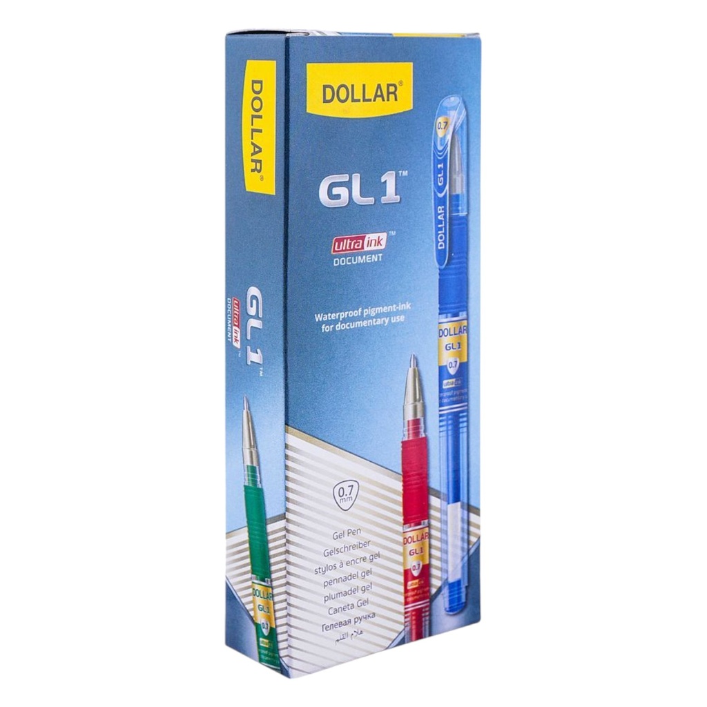 Dollar GL1 Gel Pen - Black - 0.7mm - 1 Pcs - No. BPGL0.7