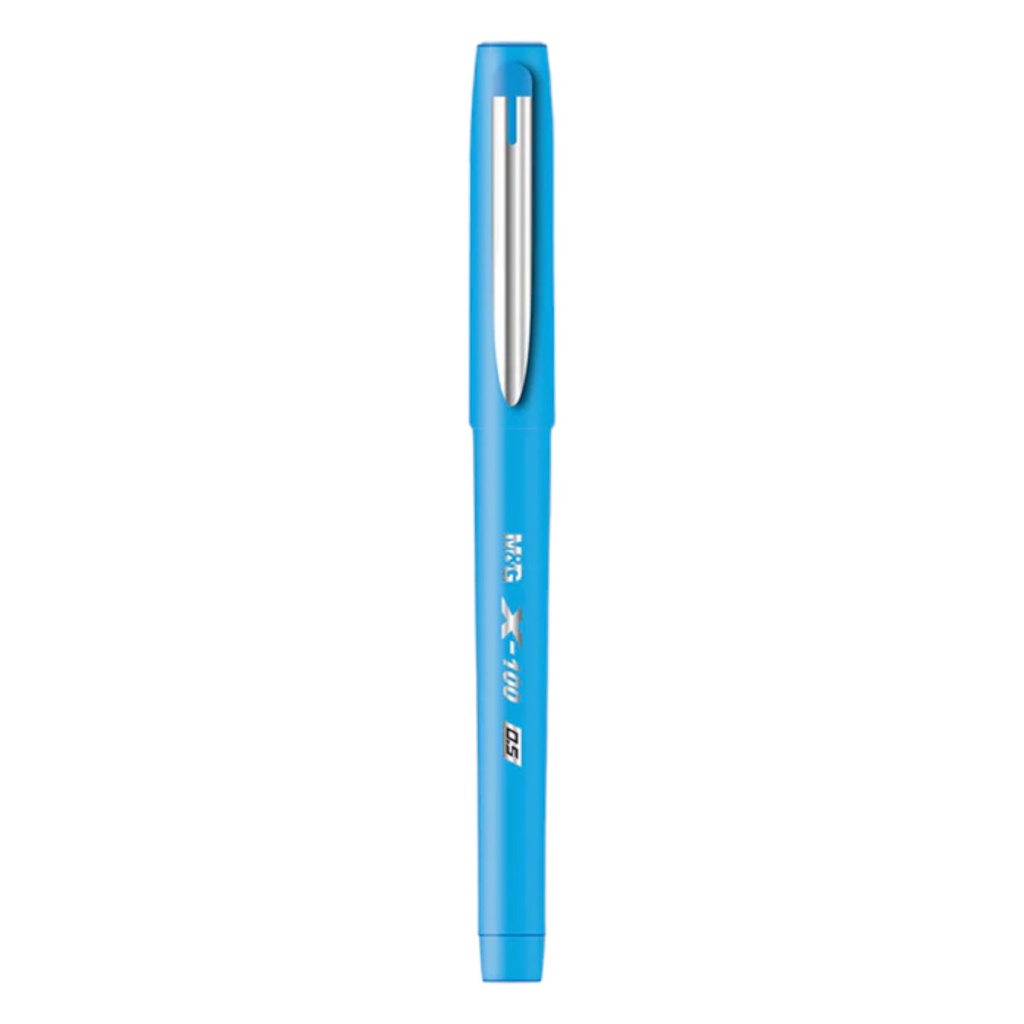 M&G X-100 Gel Pen - Blue - 0.5mm - 1 Pcs - No. AGPV8671