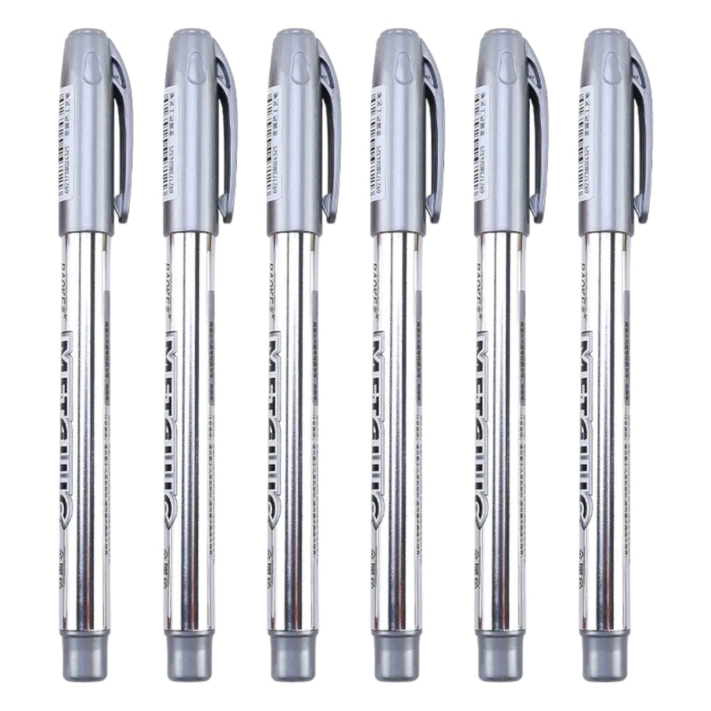 [6956317466142] Metallic Craftwork Pen - Silver - 1 Pcs