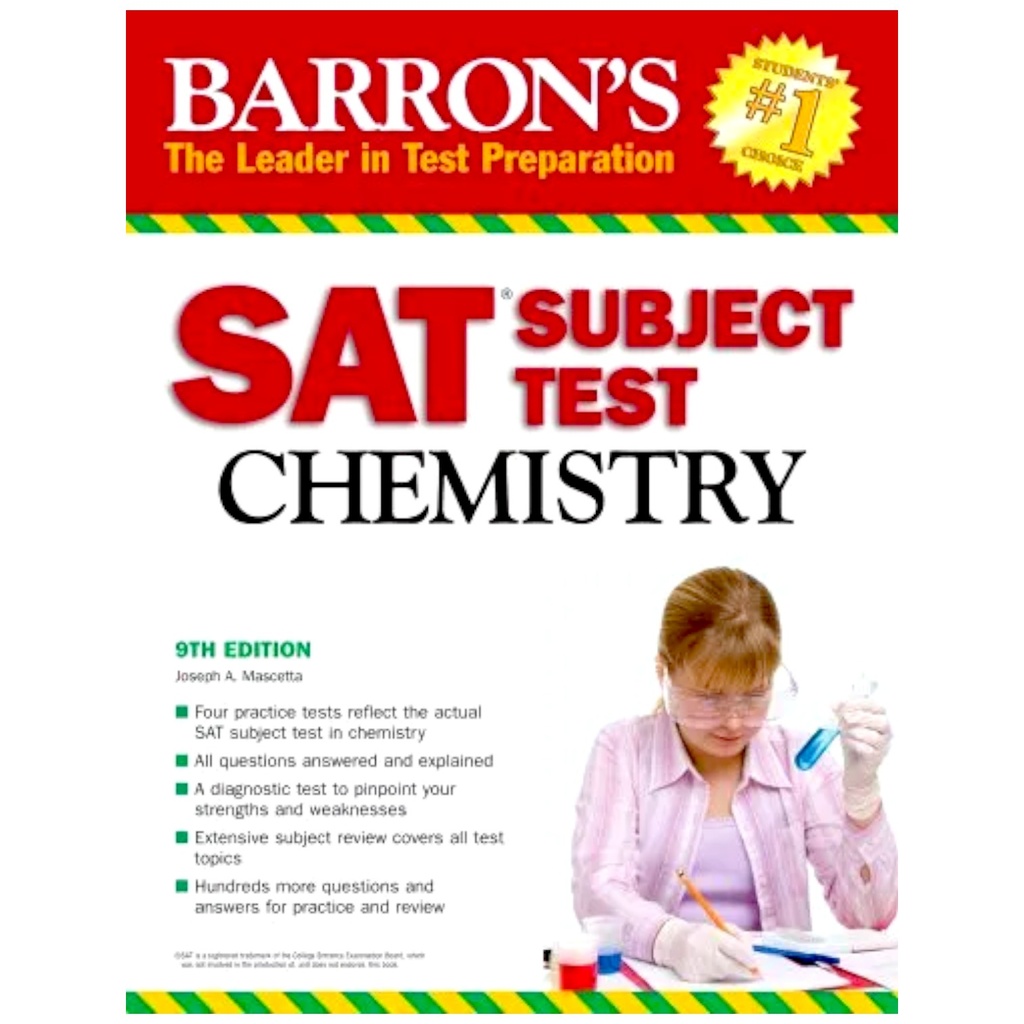 Barron's SAT Subject Test Chemistry 9th Edition