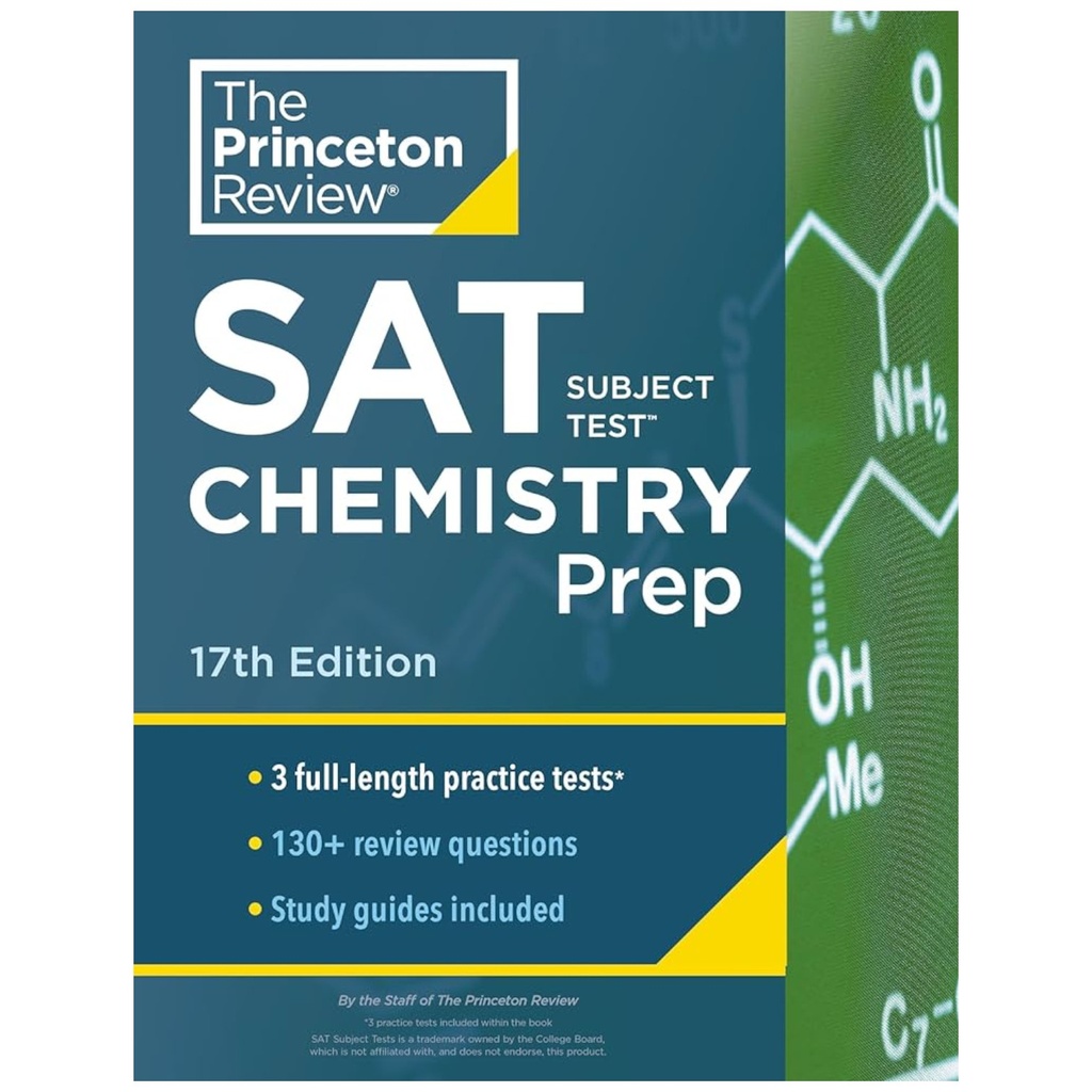 [9780525568957] SAT Subject Test Chemistry Prep 17th Edition - The Princeton Review